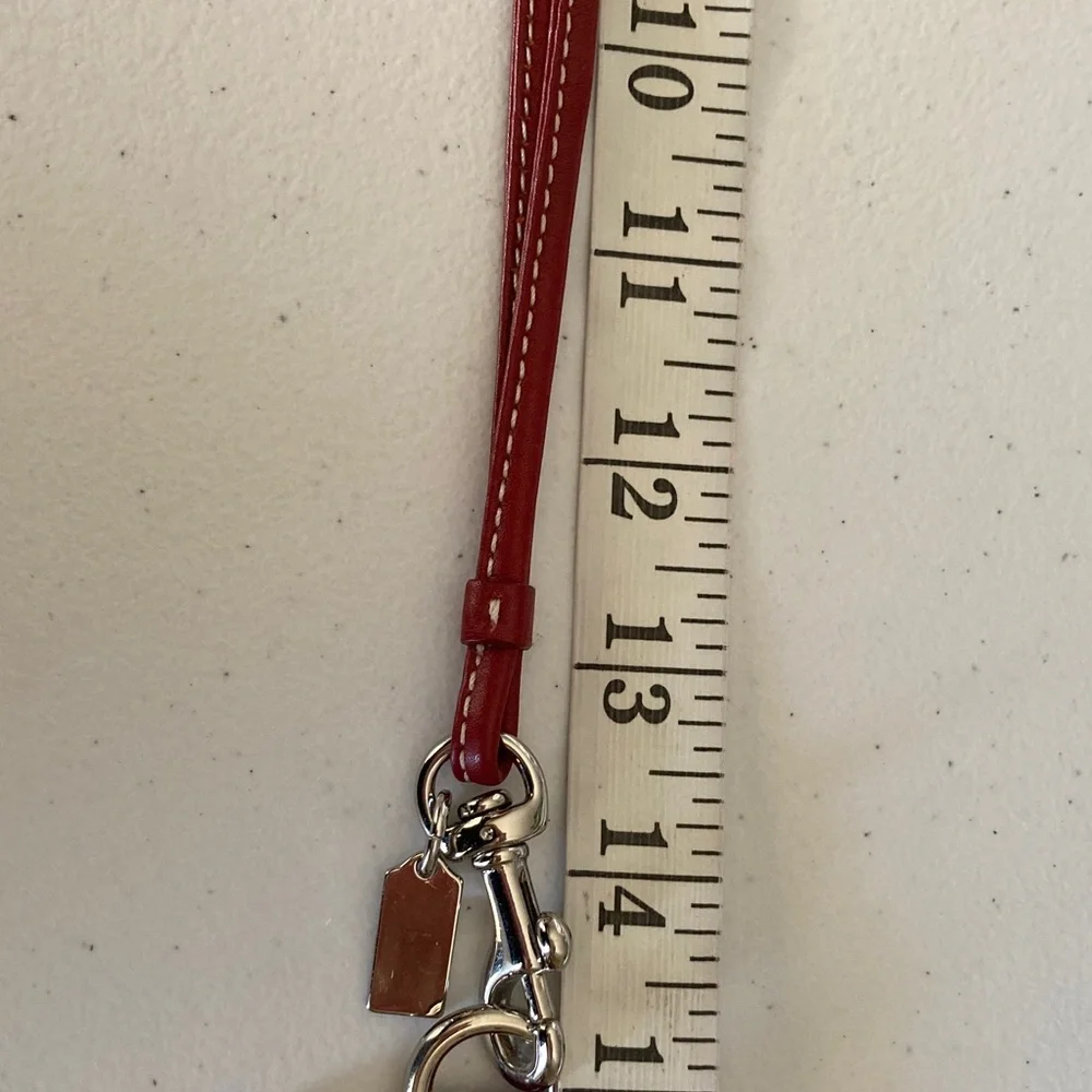 COACH Red Key & ID/Card Holder - Picture 7 of 10